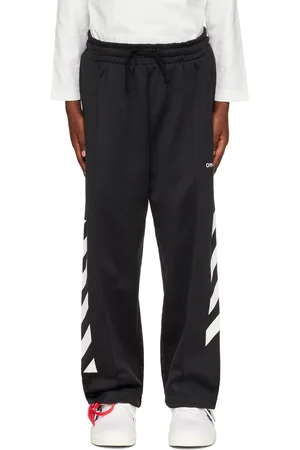 OFF-WHITE Kids Black Off Helvetica Lounge Pants
