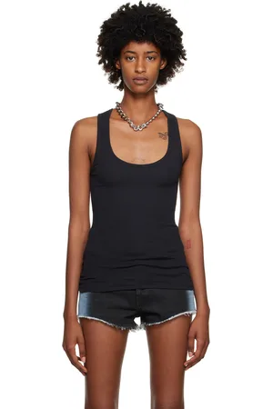 Yuzefi - SSENSE Exclusive Black Curly Bra Camisole