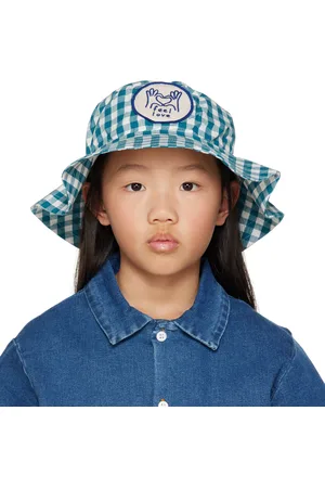 Wynken Kids Green & White Vivi Bucket Hat