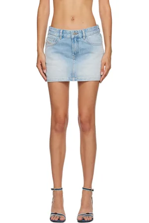 Diesel Blue De-Ron-S1 Denim Miniskirt