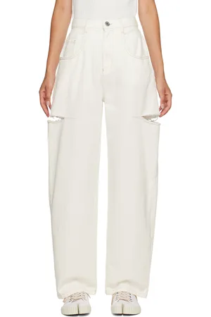 Maison Margiela White Cutout Jeans