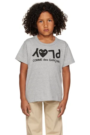 Comme des Garçons Kids Gray Printed T-Shirt