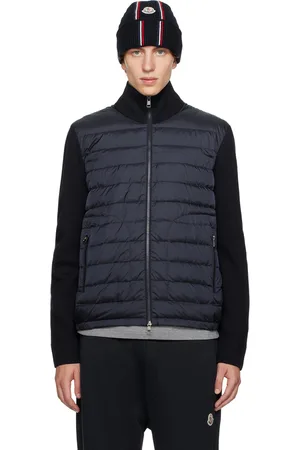 Moncler Navy Quilted Down Jacket