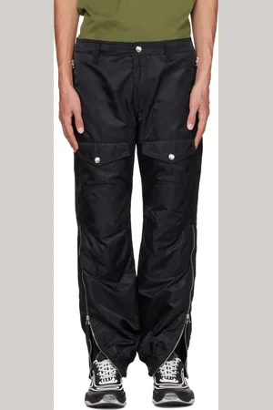 Moschino Black Zip Vent Cargo Pants