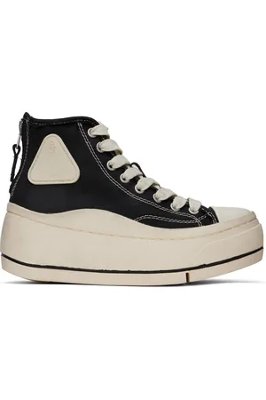 R13 Black & White Kurt Sneakers