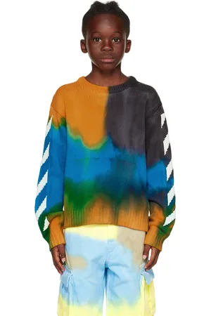OFF-WHITE Kids Multicolor Tie-Dye Sweater