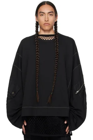 Nicolas Andreas Taralis Black Oversized Sweatshirt