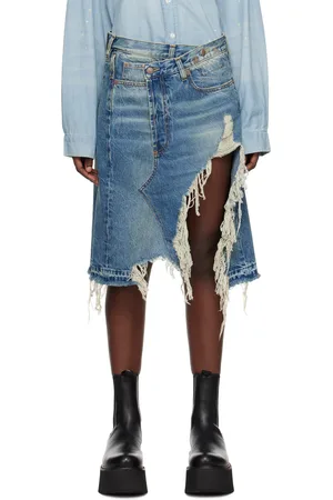 R13 Blue Norbury Denim Miniskirt