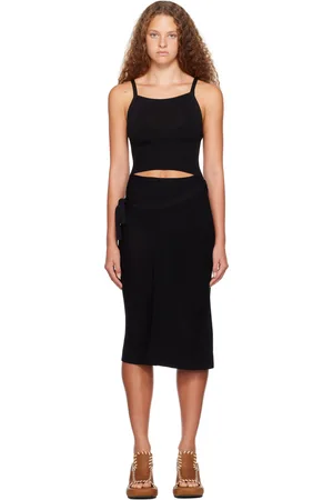 ECKHAUS LATTA Black Club Midi Dress