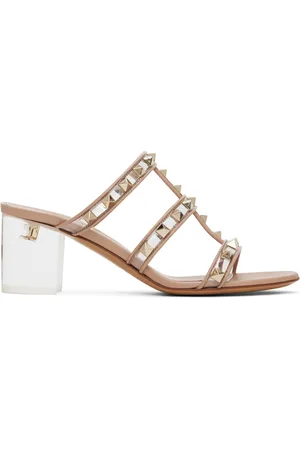 VALENTINO GARAVANI Pink Rockstud Sandals