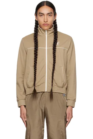 Sporty & Rich Beige Runner Track Jacket
