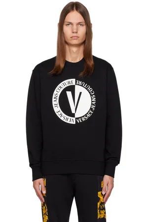 VERSACE Black V-Emblem Sweatshirt