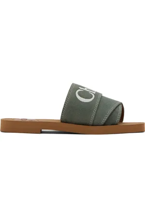 Chloé Green Woody Sandals