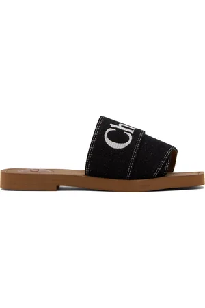 Chloé Black Woody Sandals