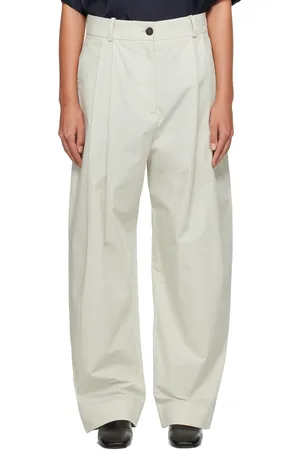 STUDIO NICHOLSON Off-White Acuna Trousers
