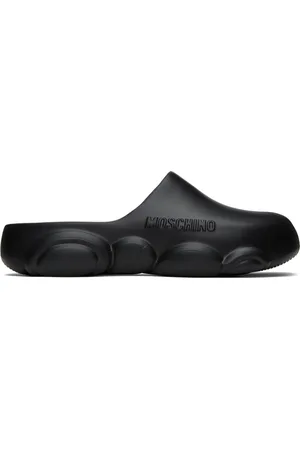 Moschino Black Gummy Bear Slippers