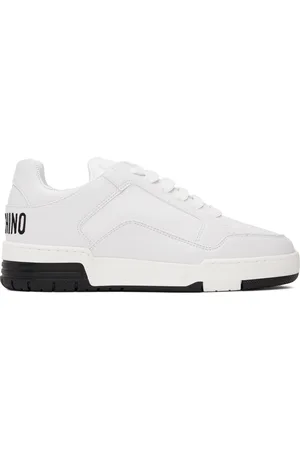 Moschino White Streetball Teddy Bear Sneakers