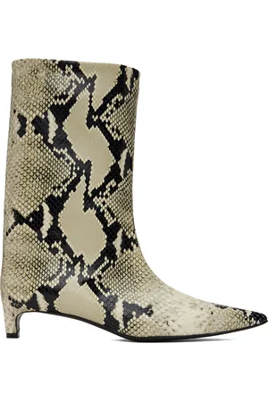 Jil Sander Off-White Pointed Toe Boots