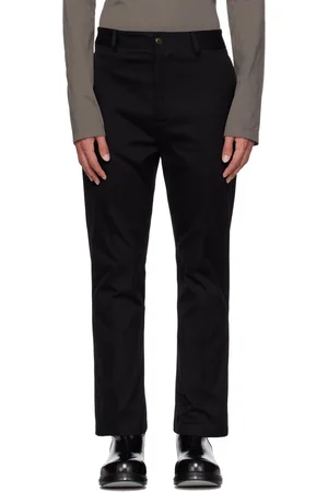 Acne Studios Black Regular Fit Trousers