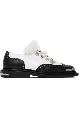 TOGA PULLA Black & White Hardware Oxfords