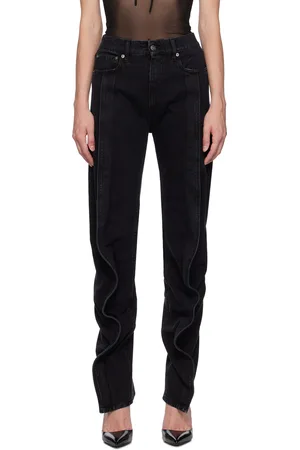 Y / PROJECT Black Evergreen Banana Jeans