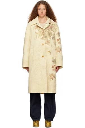 DRIES VAN NOTEN SSENSE Exclusive Off-White Coat