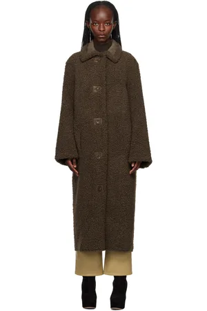 Stand Studio Brown Kenca Reversible Faux-Shearling Coat
