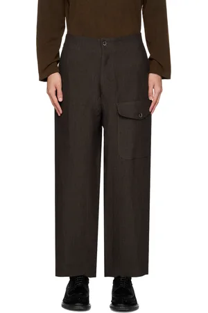 UMA WANG Brown Paxton Trousers