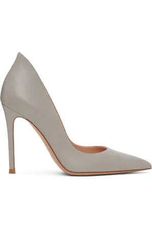 Gianvito Rossi Gray Ellipsis 105 Heels