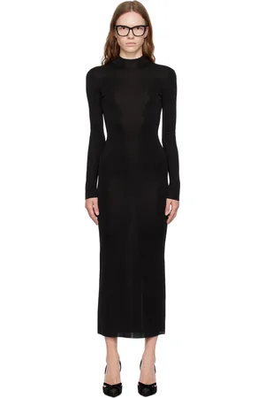 Tom Ford Black Crewneck Maxi Dress