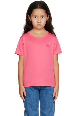 Acne Studios Kids Pink Patch T-Shirt