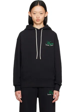 Msgm Black Printed Hoodie