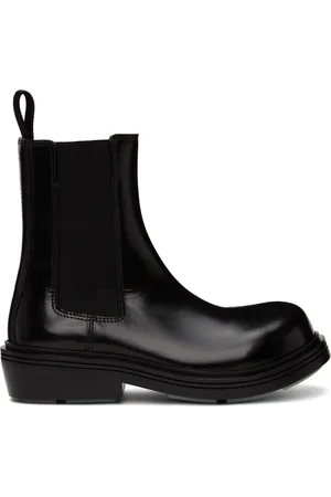 Bottega Veneta Black Fireman Chelsea Boots
