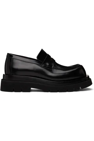 Bottega Veneta Monsieur Embellished Patent-leather Loafers - Men - Black Loafers - EU 41