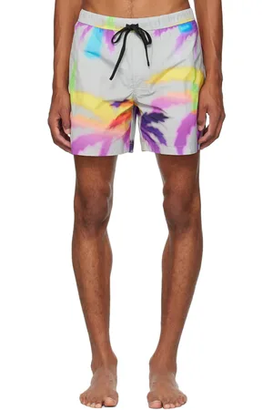 Double Rainbouu Gray Night Swim Shorts