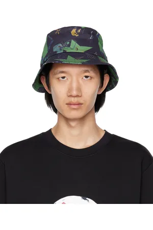 Paul Smith Navy & Green Tattoo Bucket Hat
