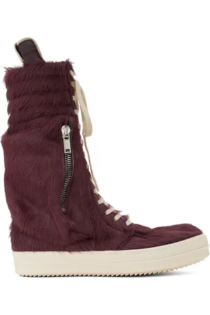 Rick Owens Purple Cargobasket Sneakers