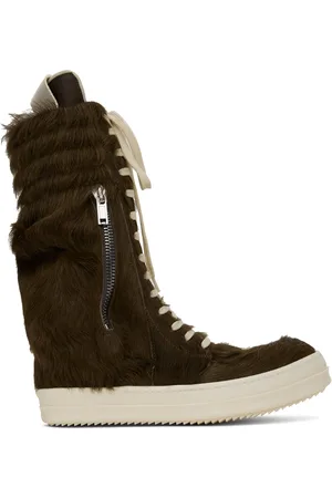 Rick Owens Brown Cargobasket Sneakers