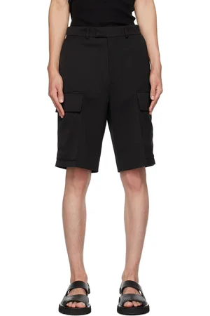 Rohe Black Tailored Cargo Shorts