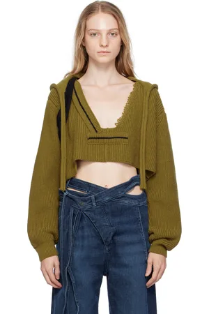 OTTOLINGER Khaki Open Neck Hoodie