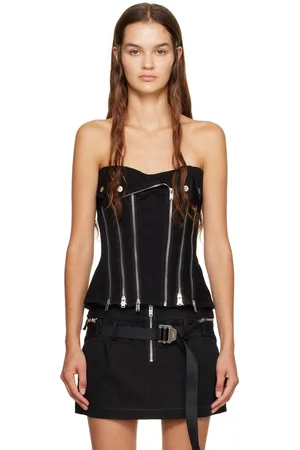 DION LEE Biker Denim Camisole