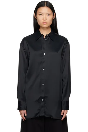 STUDIO NICHOLSON Black Button Shirt