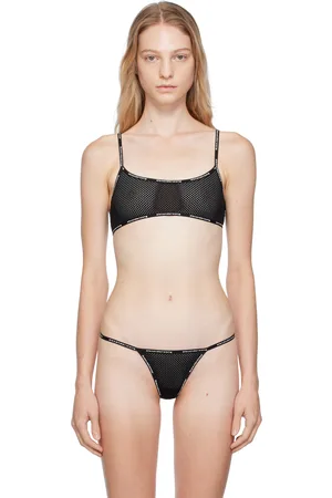 alexanderwang TRIANGLE BRA IN FINE MESH BLACK - alexanderwang® PH