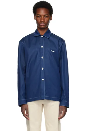 SUNNEI Blue Bonded Denim Shirt
