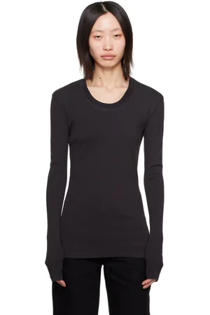 LEMAIRE Gray Dropped Shoulder Long Sleeve T-Shirt