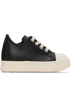 Rick Owens Baby Black Low Sneakers