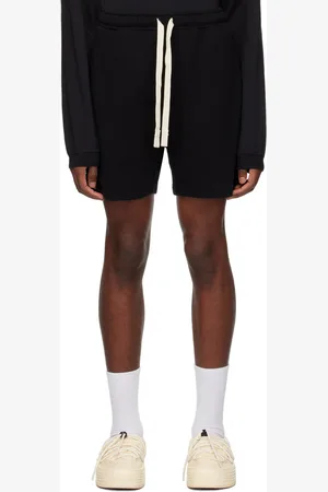 Palm Angels Black Embroidered Shorts