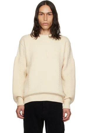 We11 Done Off-White Square Patch Sweater