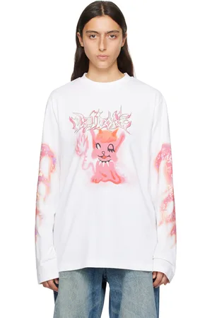 We11 Done Printed Long Sleeve T-Shirt