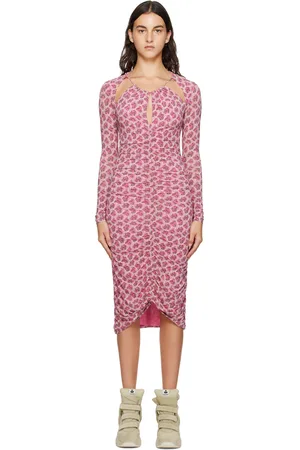 Isabel Marant Pink Logane Midi Dress